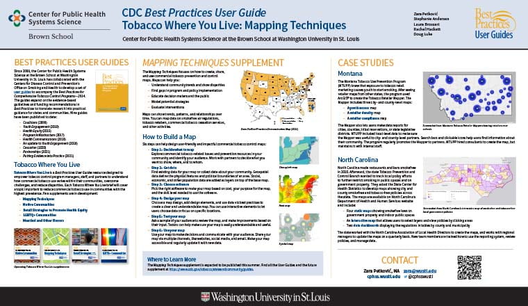 Best Practices User Guide Tobacco Where You Live: Mapping Techniques