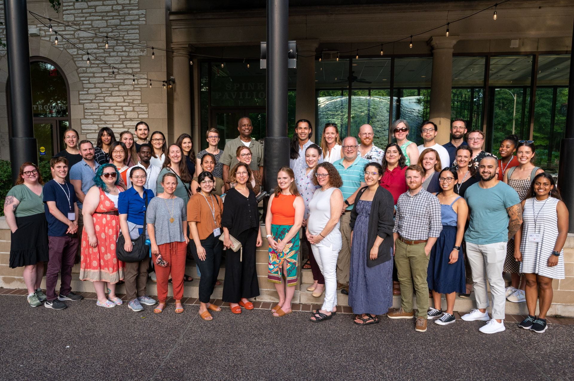 Photo of group of summer institute participants at the Missouri Botanical Garden